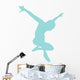 Ballet Silhouette Light Blue Wall Decal