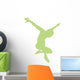Ballet Silhouette Lime Green Wall Decal