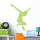 Ballet Silhouette Lime Green Wall Decal