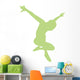 Ballet Silhouette Lime Green Wall Decal