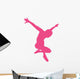 Ballet Silhouette Hot Pink Wall Decal
