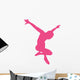 Ballet Silhouette Hot Pink Wall Decal