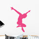 Ballet Silhouette Hot Pink Wall Decal