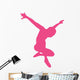 Ballet Silhouette Hot Pink Wall Decal