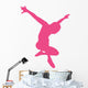 Ballet Silhouette Hot Pink Wall Decal