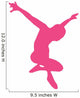 Ballet Silhouette Hot Pink Wall Decal