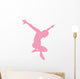 Ballet Silhouette Pink Wall Decal