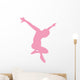 Ballet Silhouette Pink Wall Decal
