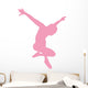 Ballet Silhouette Pink Wall Decal
