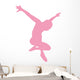 Ballet Silhouette Pink Wall Decal