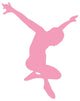 Ballet Silhouette Pink Wall Decal