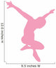 Ballet Silhouette Pink Wall Decal