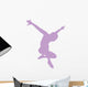 Ballet Silhouette Lavender Wall Decal