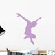Ballet Silhouette Lavender Wall Decal