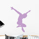 Ballet Silhouette Lavender Wall Decal