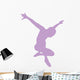 Ballet Silhouette Lavender Wall Decal