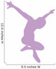 Ballet Silhouette Lavender Wall Decal