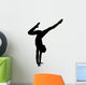 Black Handstand Ballet Dancer Wall Decal
