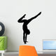 Black Handstand Ballet Dancer Wall Decal
