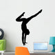 Black Handstand Ballet Dancer Wall Decal