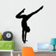 Black Handstand Ballet Dancer Wall Decal