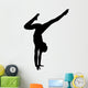 Black Handstand Ballet Dancer Wall Decal