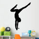 Black Handstand Ballet Dancer Wall Decal