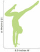 Lime Green Handstand Ballerina Wall Decal