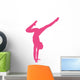 Hot Pink Handstand Ballerina Wall Decal