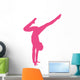 Hot Pink Handstand Ballerina Wall Decal