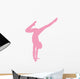 Pink Handstand Ballerina Wall Decal
