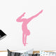 Pink Handstand Ballerina Wall Decal