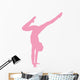 Pink Handstand Ballerina Wall Decal