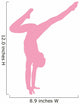 Pink Handstand Ballerina Wall Decal
