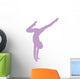 Purple Handstand Ballerina Wall Decal