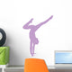 Purple Handstand Ballerina Wall Decal