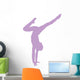 Purple Handstand Ballerina Wall Decal