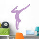 Purple Handstand Ballerina Wall Decal
