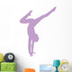 Purple Handstand Ballerina Wall Decal