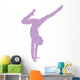 Purple Handstand Ballerina Wall Decal