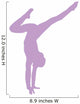 Purple Handstand Ballerina Wall Decal
