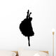 Black Splits Ballerina Wall Decal