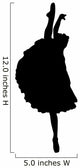 Black Splits Ballerina Wall Decal