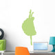 Green Upright Split Ballerina Wall Decal
