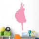 Pink Upright Split Ballerina Wall Decal