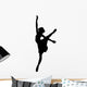 Black Ballet Silhouette Wall Decal