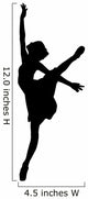 Black Ballet Silhouette Wall Decal