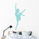Light Blue Arabesque Ballet Wall Decal
