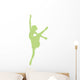 Lime Green Arabesque Ballet Wall Decal