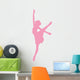Pink Arabesque Ballet Wall Decal